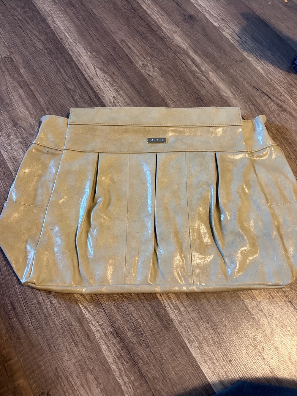 Miche Prima Shell - Beige Pleated Faux Leather